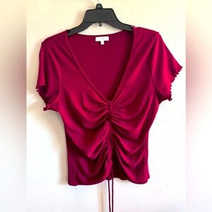 1x Better Be maroon cinched top
